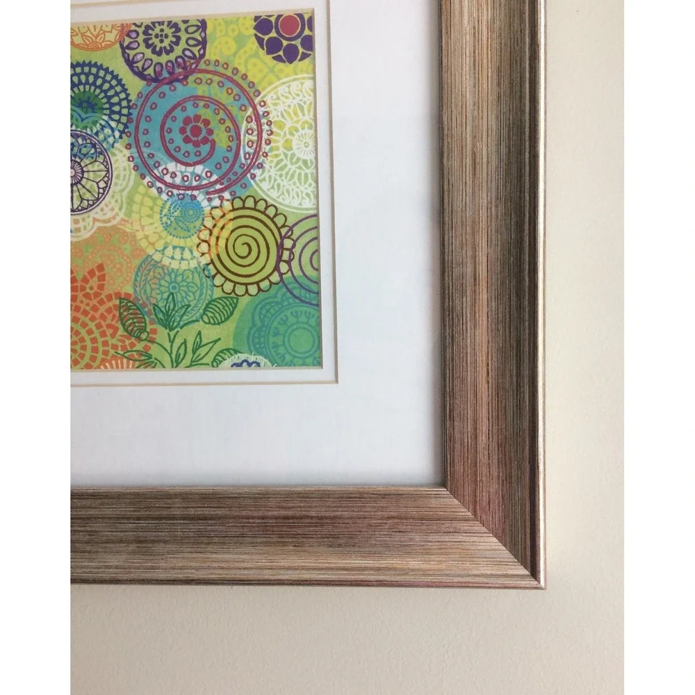 Circle of Flowers‎ Framed Modern Print